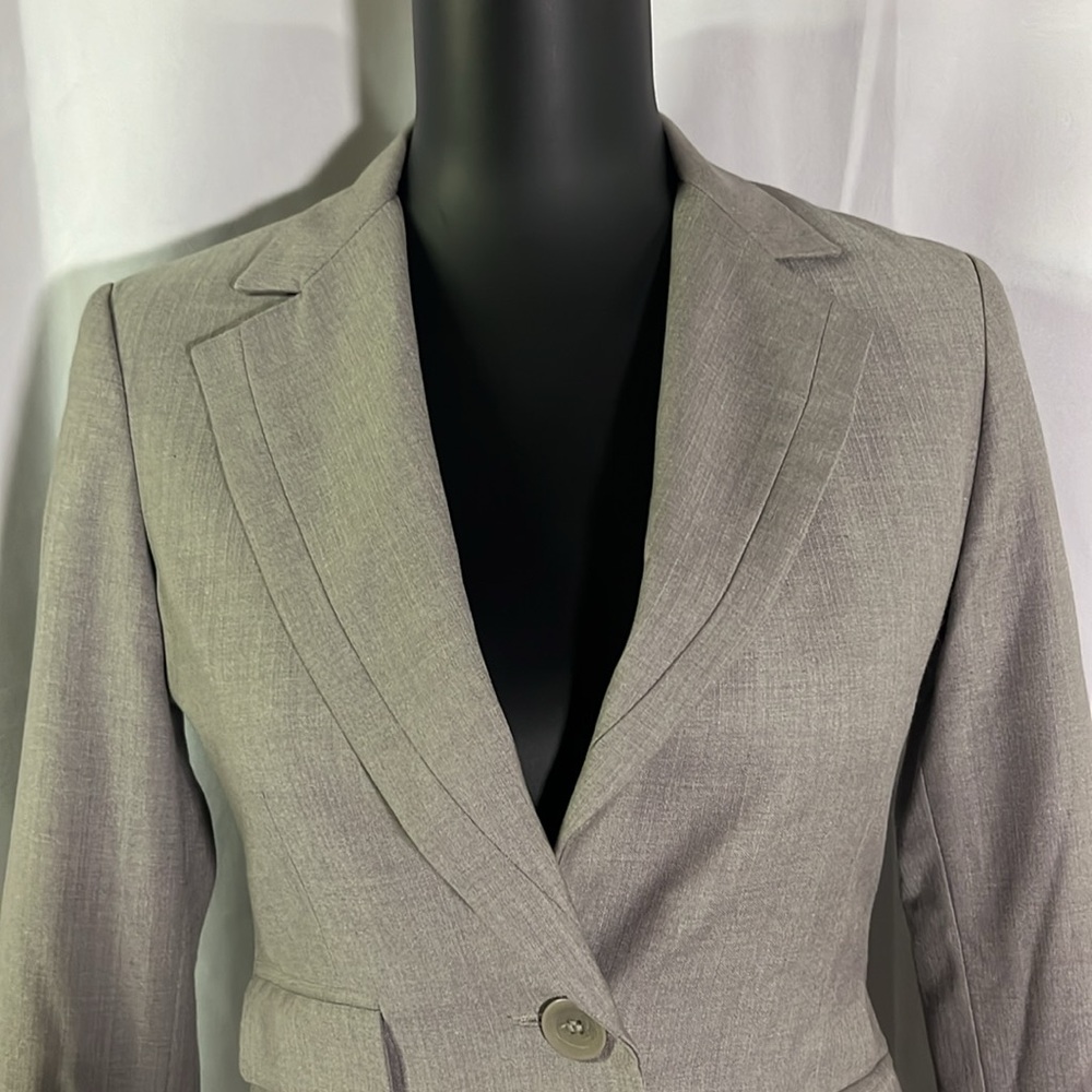 Bcbgeneration Gray Classic Button Front Wool Blen… - image 4